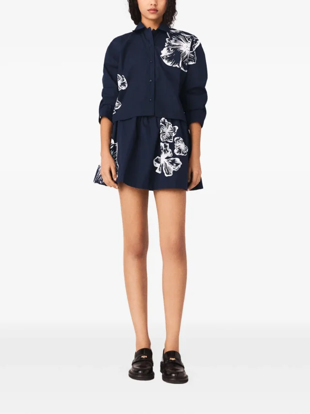 Maje cropped cotton shirt, photo 2 of 2 from FARFETCH