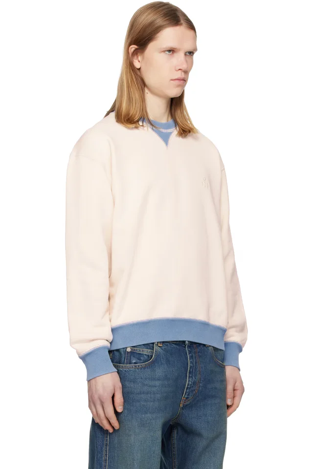 Isabel Marant Off-White & Blue Miker Sweatshirt, photo 2 of 3 from SSENSE