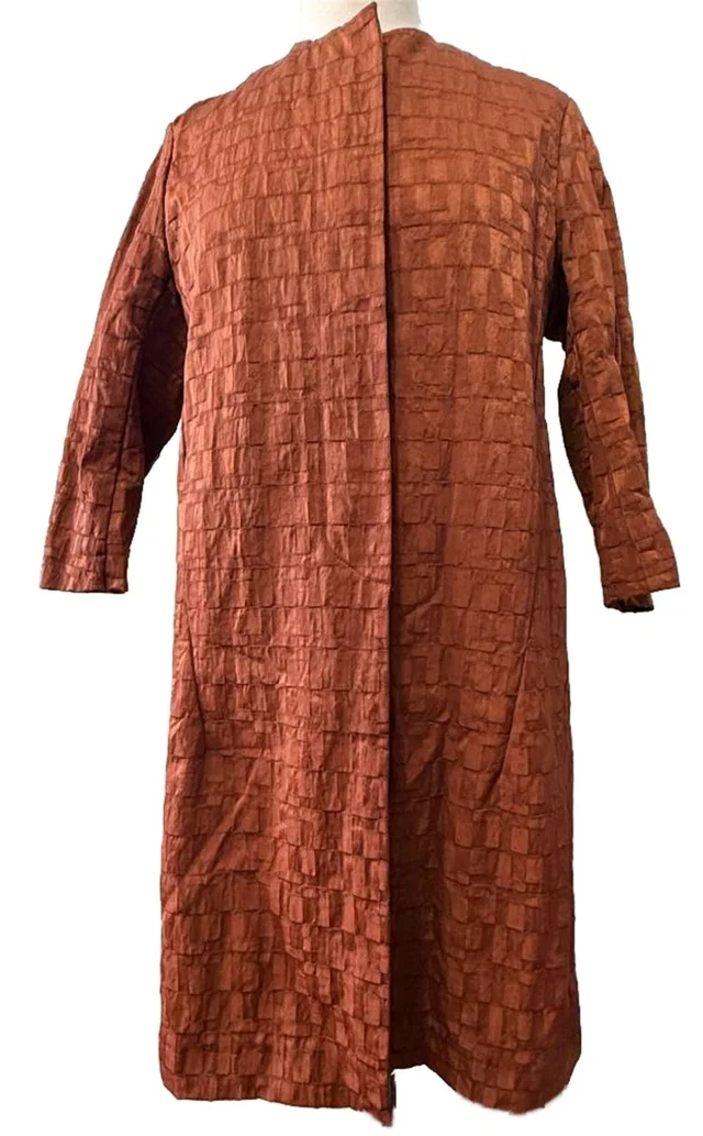 Marni long coat reddish-brown Size: 10 in Brown Nylon from Oxfam Online Shop