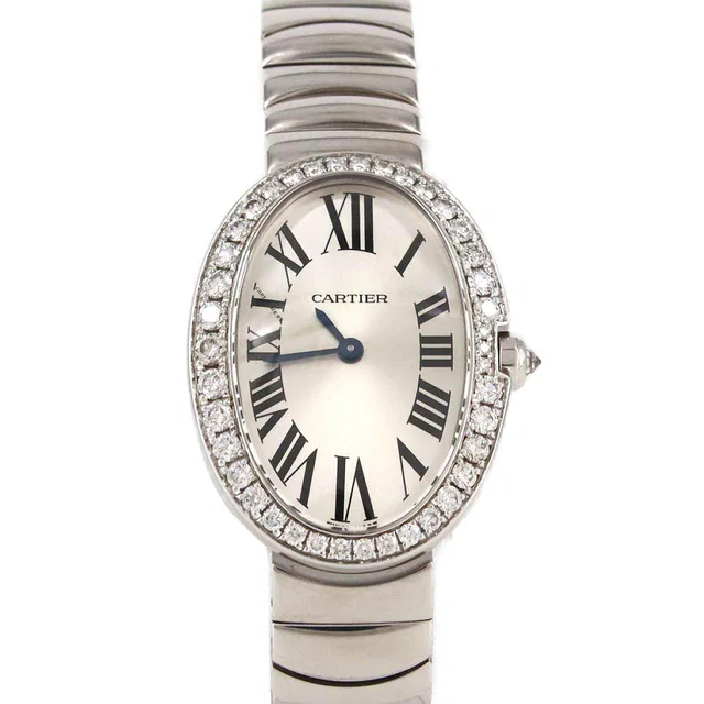 Cartier Baignoire White Gold Quartz in White from LuxUness