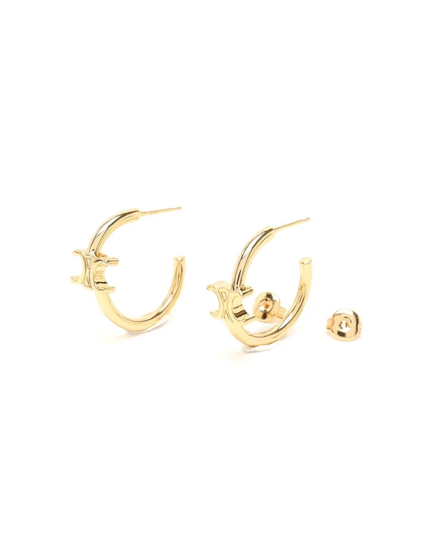 Celine Triomphe Hoop Earrings from A Retro Tale, photo 2 of 3