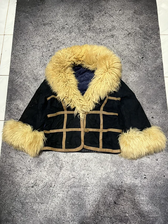 Maison Margiela 2000S Archival Rickowens Drkshdw Japanese Fur Button Y2K Lgb in black from Grailed