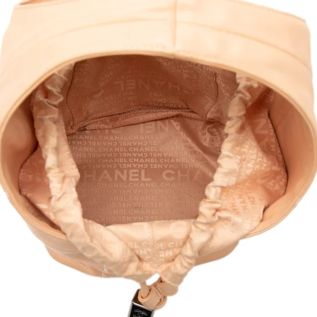 Beige Chanel Calfskin Square Stitch Tassel Hobo Handbag in Beige Calfskin from Designer Revival, photo 4 of 7