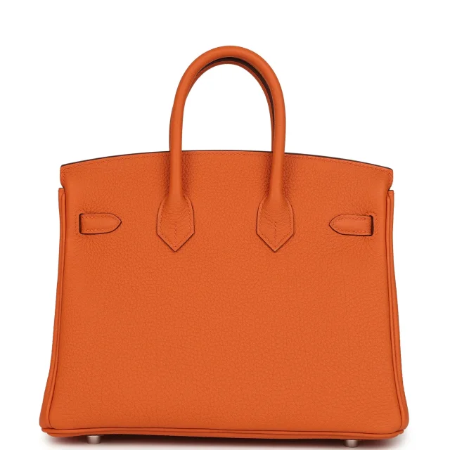 Hermès Birkin 25 Orange Togo Palladium Hardware in Orange Togo from Madison Avenue Couture, photo 1 of 1