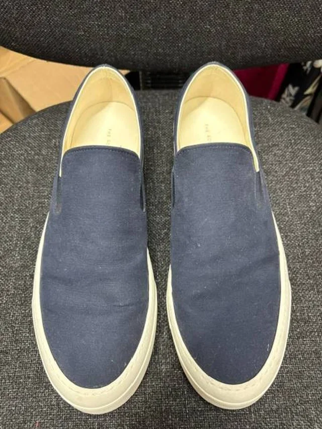 The Row mens canvas shoes size 41/7 in Blue Canvas from Oxfam Online Shop