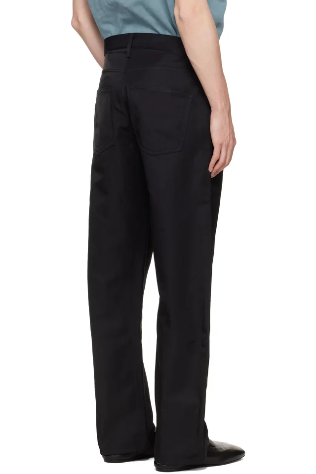 Fear of God ESSENTIALS Black 5 Pocket Trousers, photo 3 of 4 from SSENSE