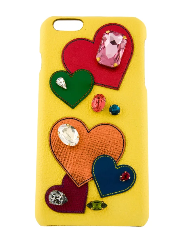 Dolce & Gabbana Patterned Phone Case in yellow from The RealReal