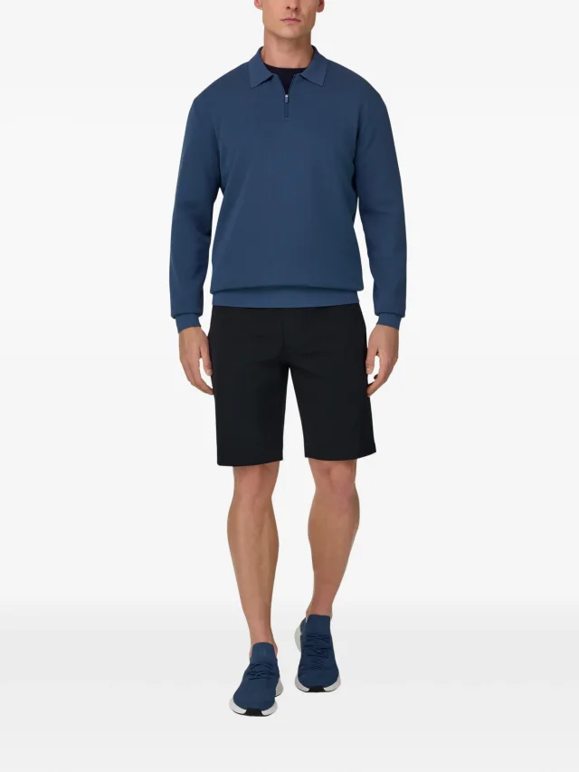 Boggi Milano zip knitted polo shirt, photo 2 of 2 from FARFETCH