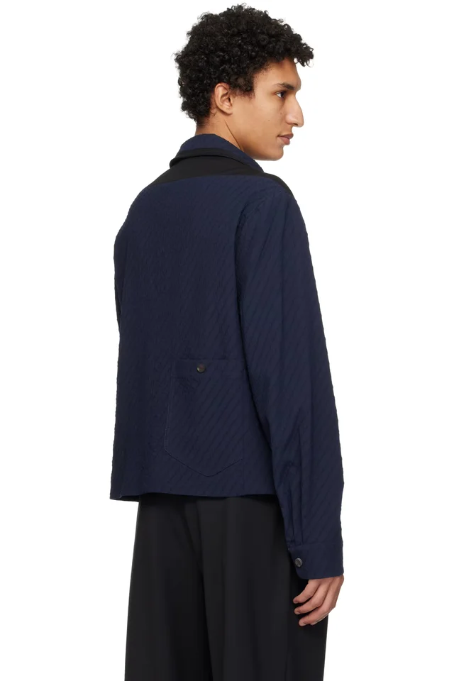 Kiko Kostadinov Navy Noro Jacket, photo 3 of 4 from SSENSE