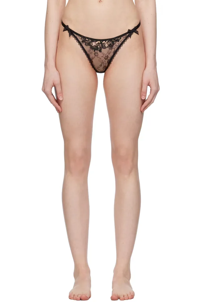 Black Violah Thong, image 1 of 1 from SSENSE