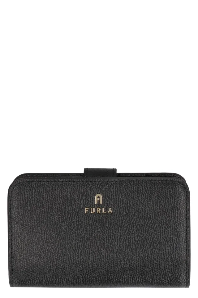 Furla Camelia Wallet — Black Leather in Black Leather from HEWI