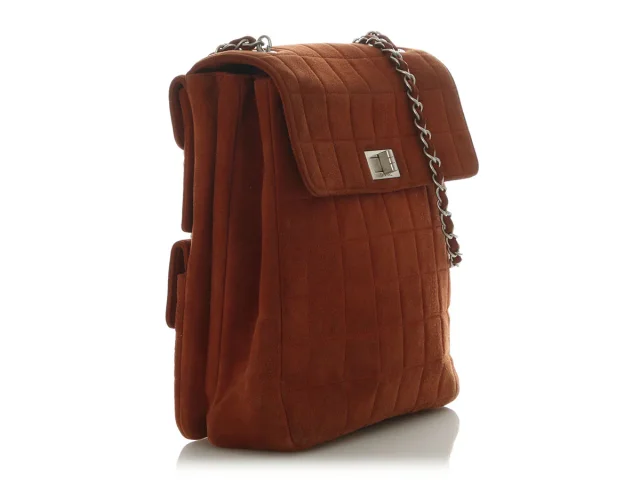 Chanel Vintage Brown Suede Double-Sided Bag in Brown Suede from Ann's Fabulous Finds, photo 5 of 9