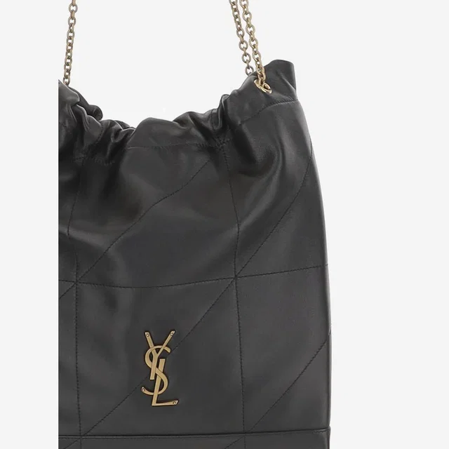Saint Laurent Shoulder Bag — Black Leather in Black Leather from HEWI