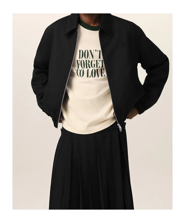 Ami Paris AMI Ami de Coeur Collared Zip-Up Jacket, photo 2 of 6 from SENSER