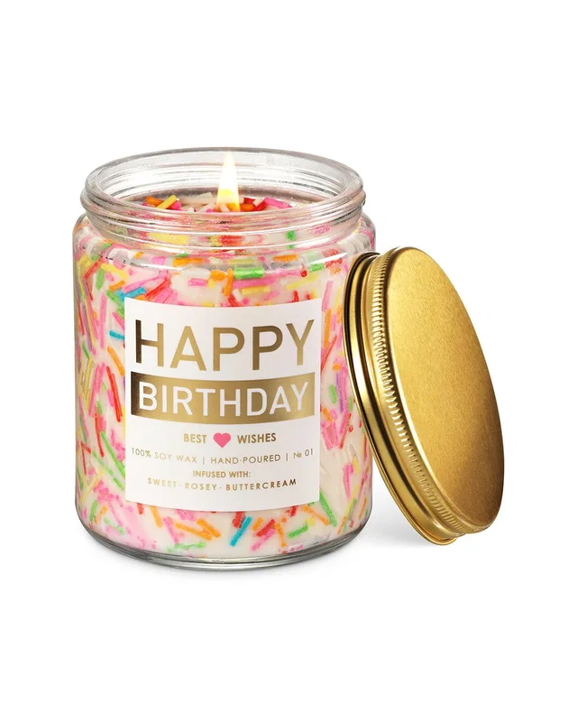 Lovery Happy Birthday Scented Sprinkles Candle Gift Set, image 1 of 1 from Rue La La