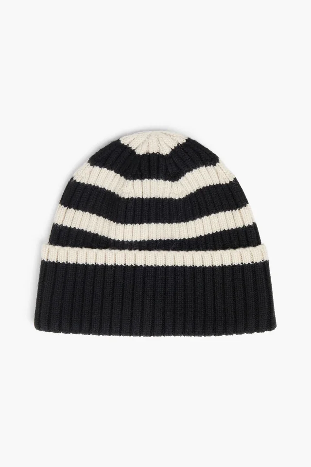 Toteme Signature Striped Ribbed Wool Beanie from THE OUTNET, photo 1 of 1