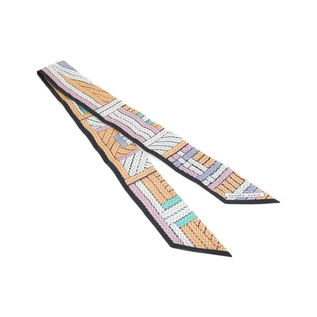 Hermès Tresses Twilly S Scarf in Silk from The Reluxe