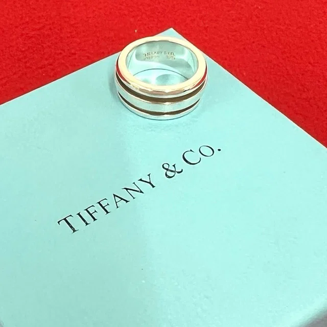 Tiffany & Co. Vintage Group Double Line Ring 925 Sterling Silver in Silver from The Reluxe