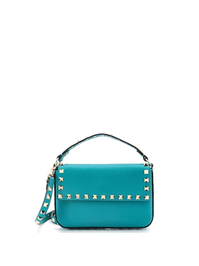 Valentino Garavani Rockstud Top Handle #286963v91b in blue Leather from Poshmark