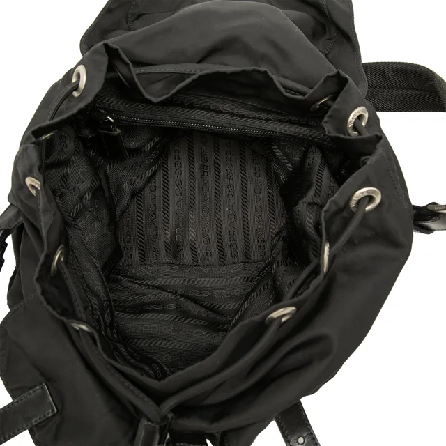 Black Prada Tessuto Backpack in Black Nylon from Designer Revival, photo 2 of 2