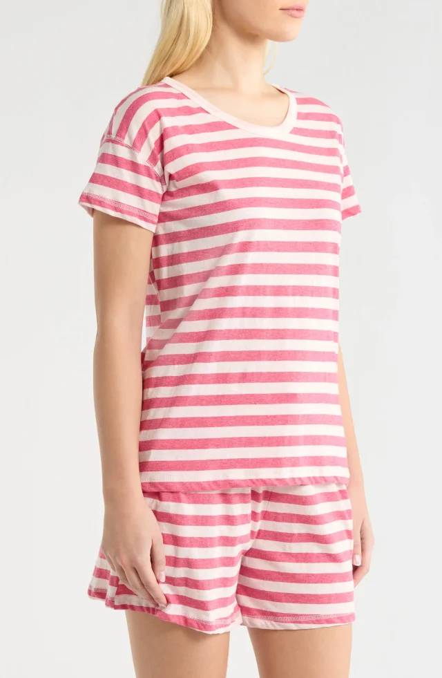 Papinelle Jada Organic Cotton Short Pajamas in Pink, photo 3 of 6 from Nordstrom Rack