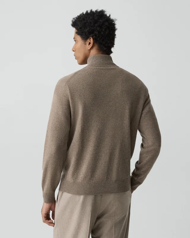 Theory Hilles Quarter-Zip Sweater in Cashmere, photo 4 of 7 from Theory