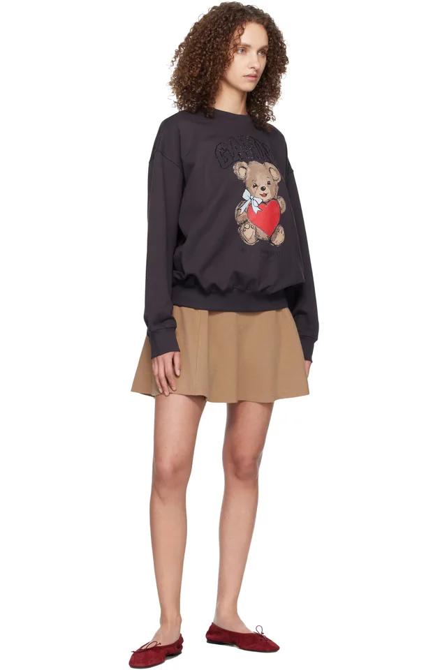 GANNI Gray Bear Sweatshirt, photo 4 of 4 from SSENSE
