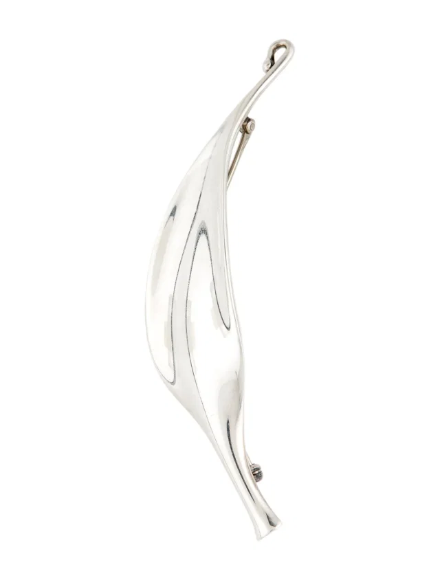 Georg Jensen Leaf Torun Brooch in multicolor from The RealReal