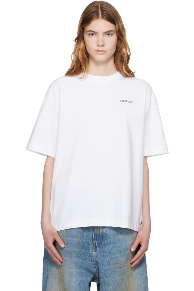 White Half Arrow Skate T-shirt