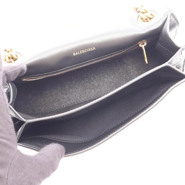 Balenciaga Crush Small Leather Shoulder Bag in Leather from LuxUness, photo 2 of 2
