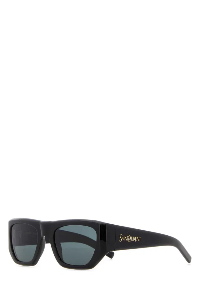 Saint Laurent Sunglasses — Black Exterior: Acetate in Black from HEWI