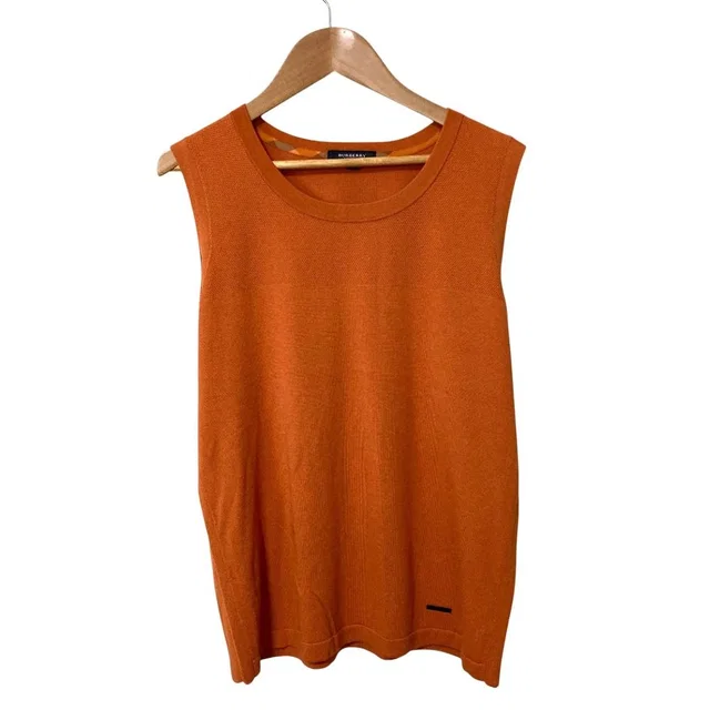 Burberry London Silk Blend Sleeveless Knit Top in Silk from LuxUness