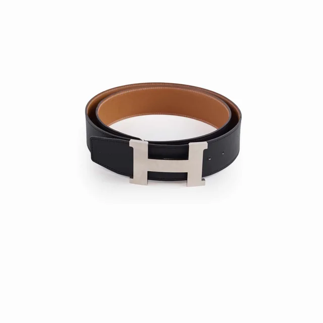 Hermès Constance H Buckle Reversible Belt Noir/Gold Size 95cm in Black Epsom leather from The Purse Affair