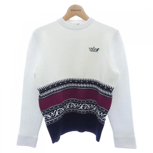 Louis Vuitton Knit Top Cashmere Black White Red in Black Cashmere from The Reluxe