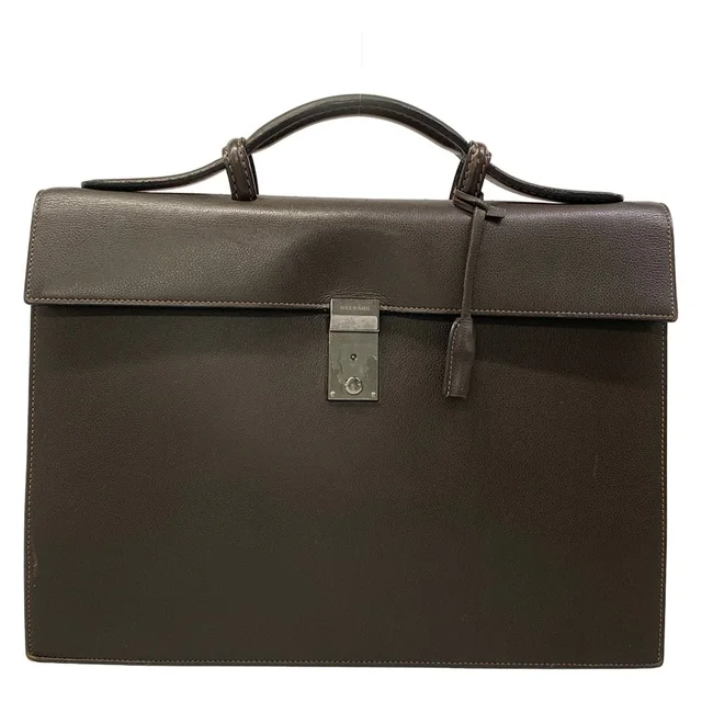 Delvaux Dark Brown Leather Business Bag #339844d81b in red Leather from Poshmark