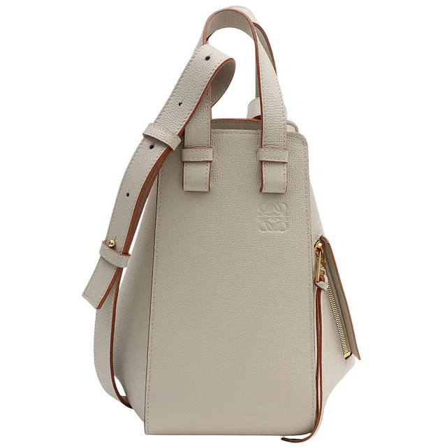 Loewe Hammock 2-Way Bag Small Off-White in White Leather from VINTAGE QOO TOKYO