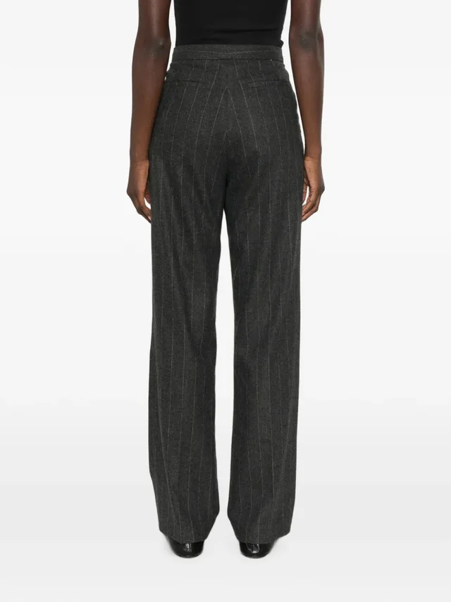 Herno pinstripe-pattern pleated tailored trousers, photo 3 of 5 from SENSER