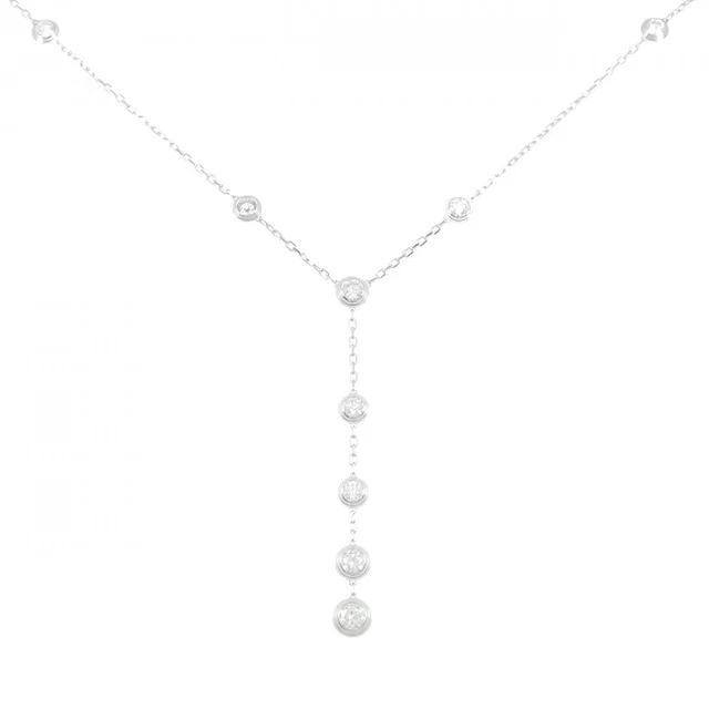 Cartier Diamants Legers Au750 White Gold Necklace in White from LuxUness