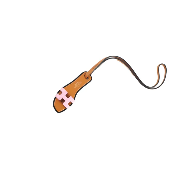 Hermès Oran Nano Bag Charm Pink in Pink Leather from The Purse Affair
