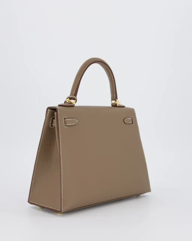 Hermès Kelly 25 Sellier in Taupe Epsom leather from Sellier, photo 6 of 23