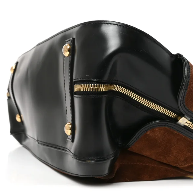 Louis Vuitton Stamped Alligator Embossed Havane Bowler PM Brun in Suede from FASHIONPHILE, photo 9 of 9