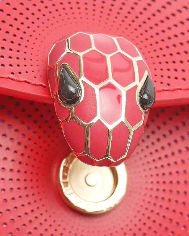 Bvlgari Serpenti Forever Laser Cut Shoulder Bag in Leather from A Retro Tale, photo 6 of 8