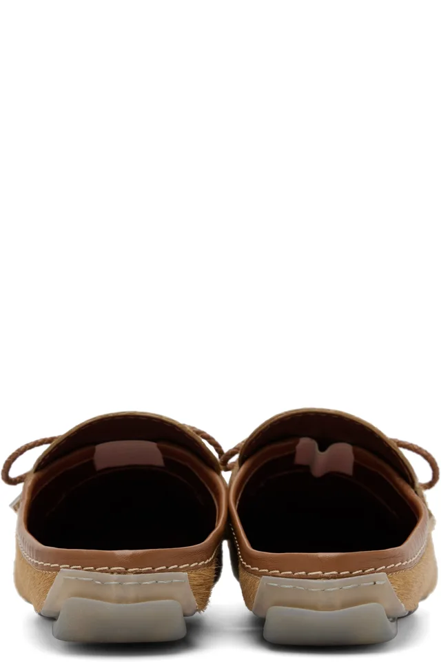 Wales Bonner Brown Montego Slip-on Loafers, photo 2 of 2 from SSENSE