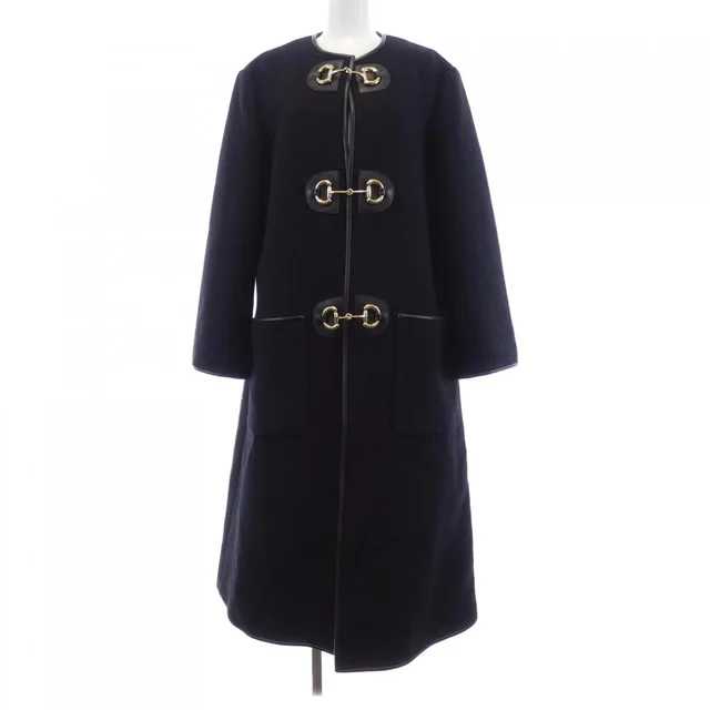 Gucci Coat Black in Black from The Reluxe