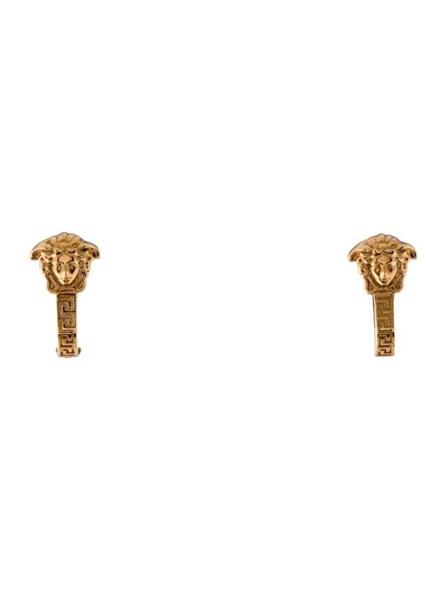 Versace Medusa Earclip Earrings in multicolor from The RealReal