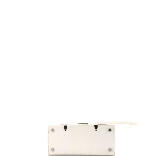 Goyard Structured Saigon Top Handle Bag Coated Canvas with Leather Mini in white Coated canvas from Rebag, photo 4 of 7