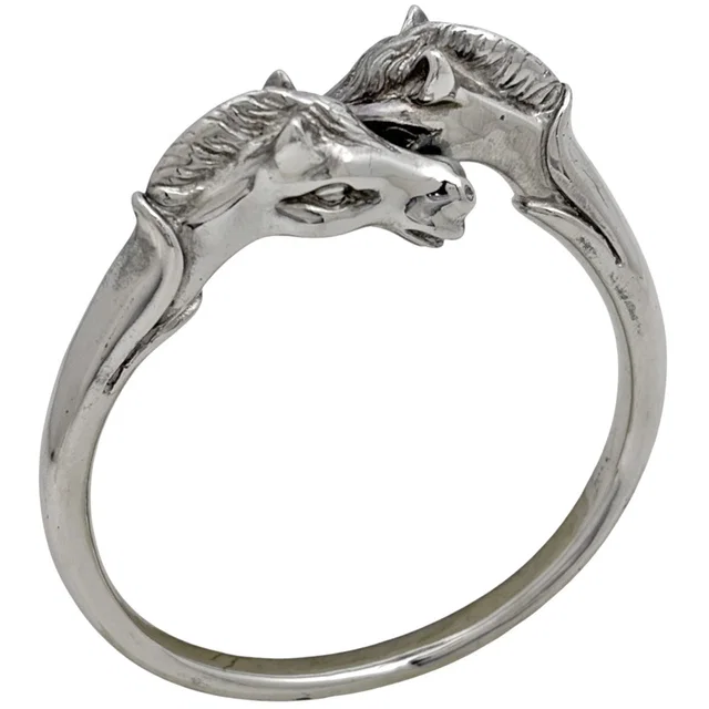 Hermès Bangle Cheval Hose Metal Silver Bracelet in Silver from The Reluxe