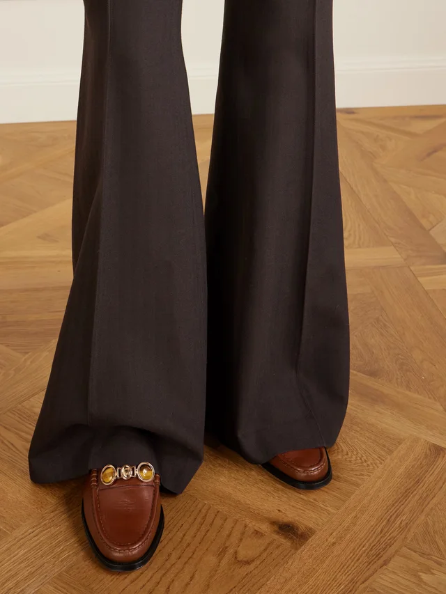 GABRIELA HEARST Melchora embellished leather loafers in Beige, photo 2 of 2 from NET-A-PORTER (Canada)
