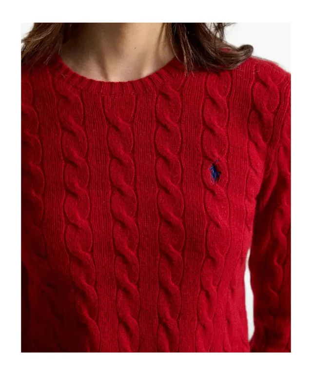 Polo Ralph Lauren cable-knit wool-cashmere crewneck sweater, photo 5 of 5 from SENSER