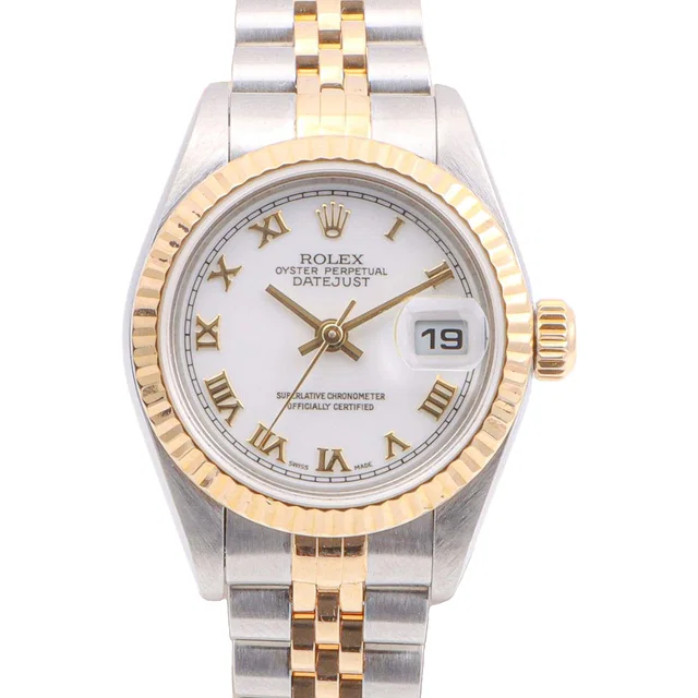 Rolex 2000 Datejust 26mm 79173 Automatic White Roman in White from VINTAGE QOO TOKYO